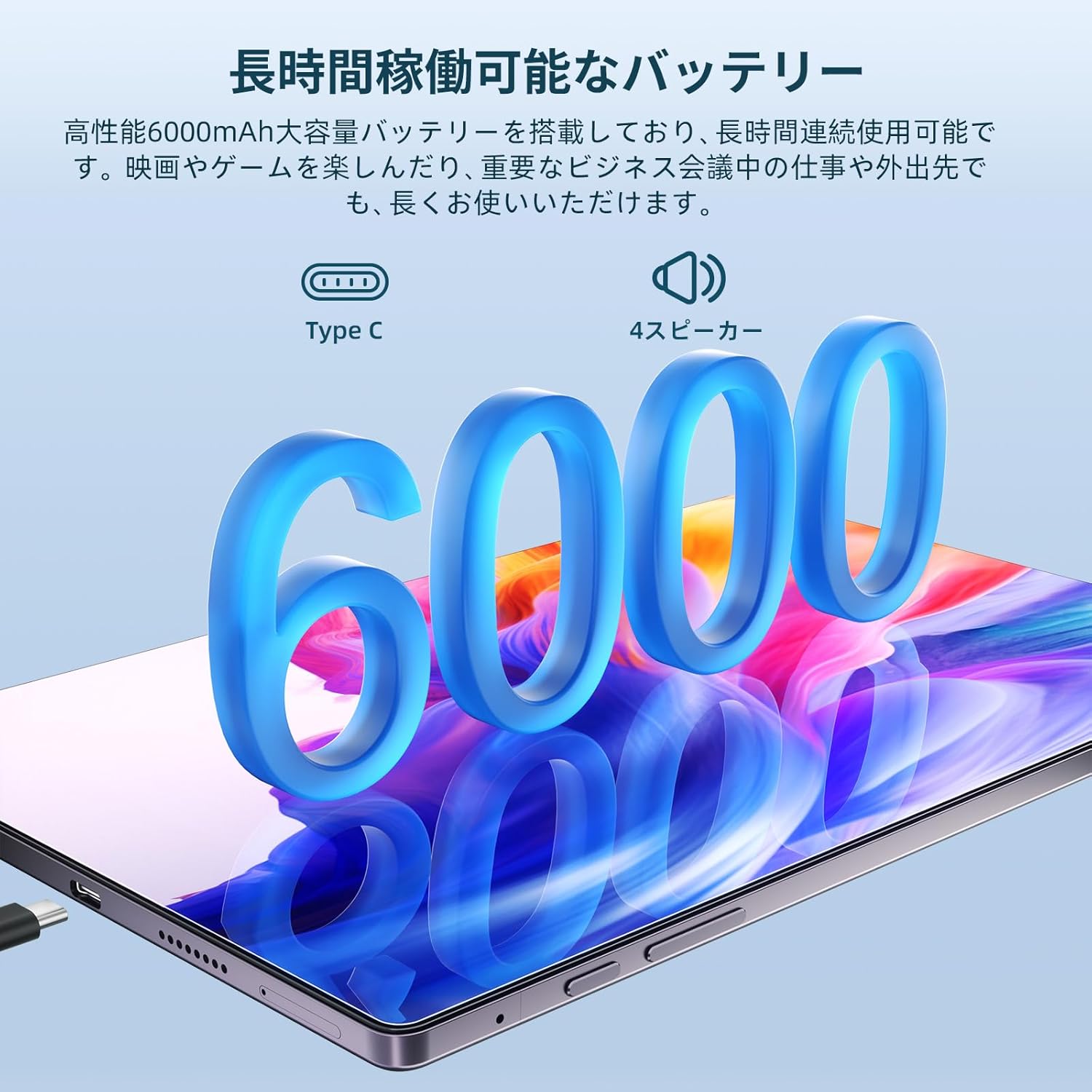 Amazon.co.jp: VETOO Android 13 タブレット 10.5インチ、 T616 8コア